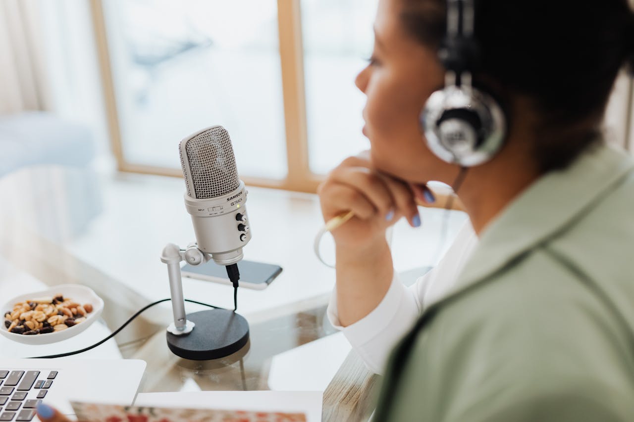 podcast recording